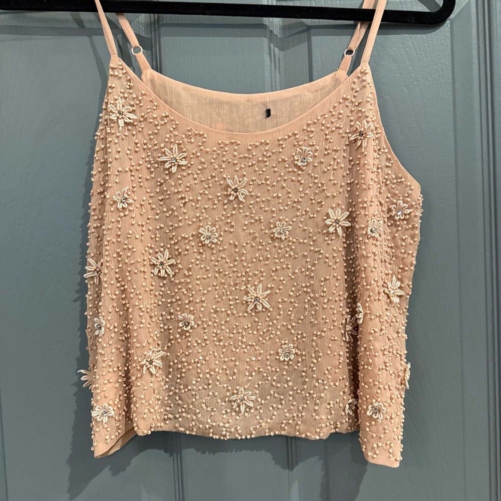 Zara Embellished Camisole in Cream